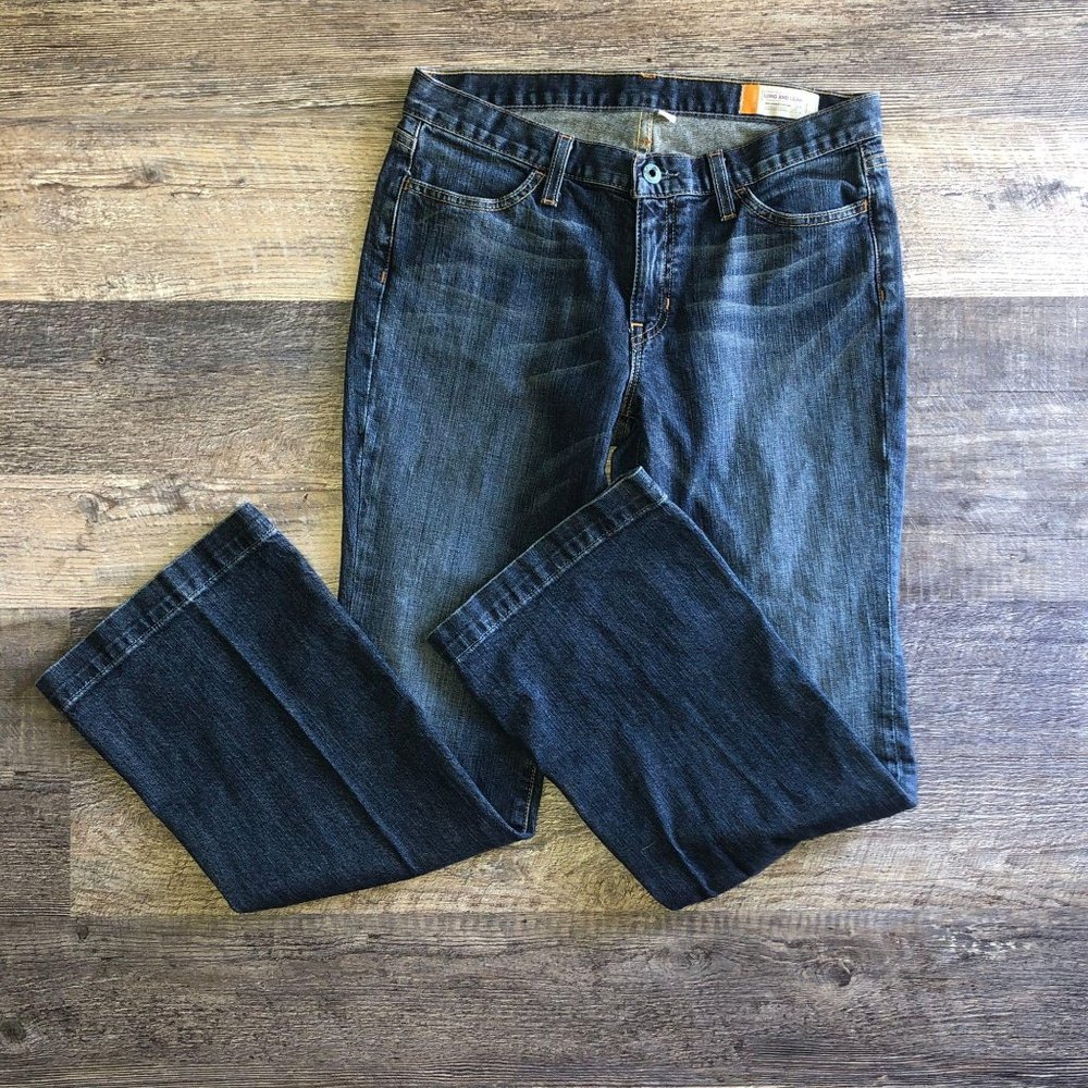 Womens Gap Long Lean Wide Leg Jeans 4